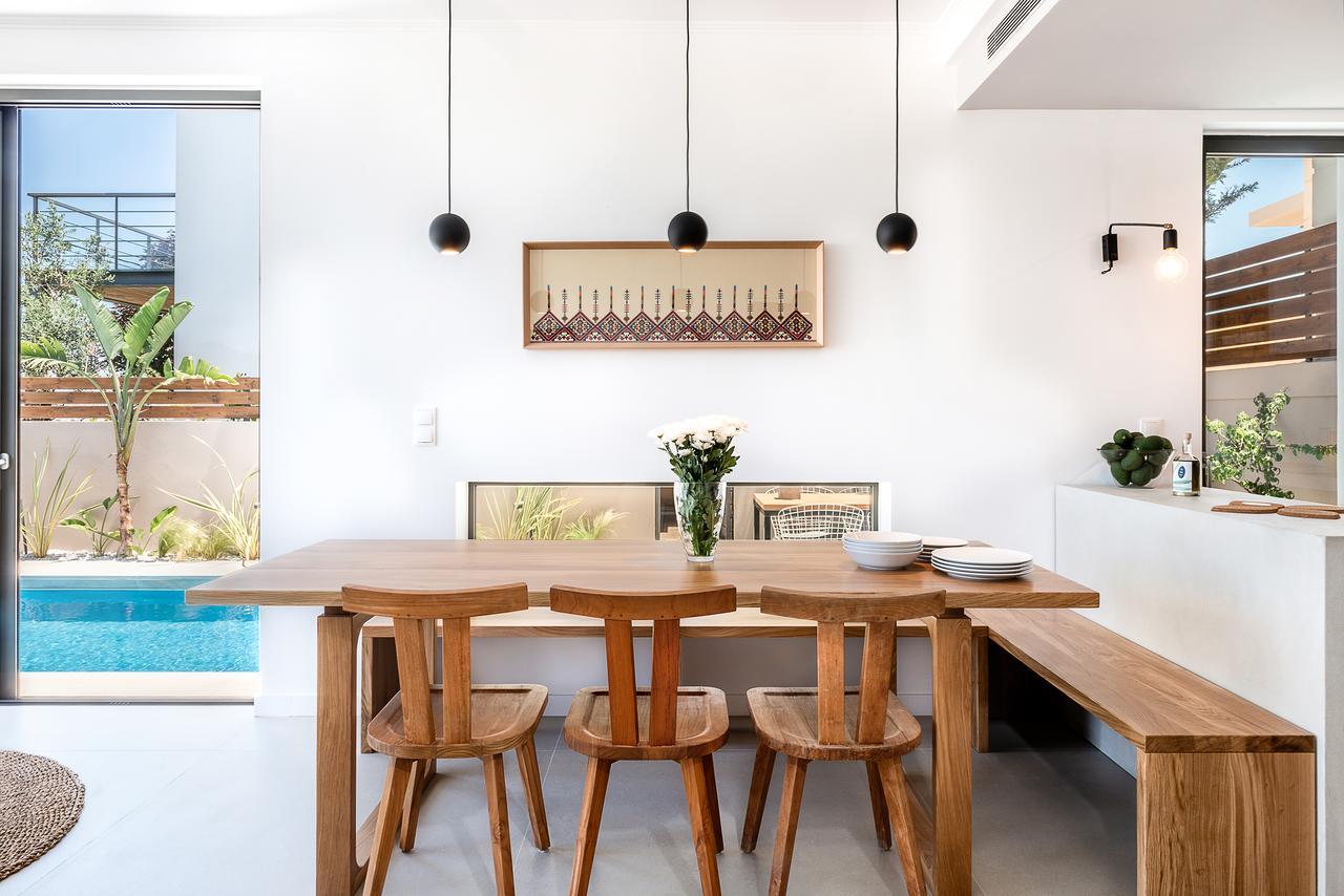 Fos Villa, A Luxe House With Private Heated Pool Galatas  Экстерьер фото